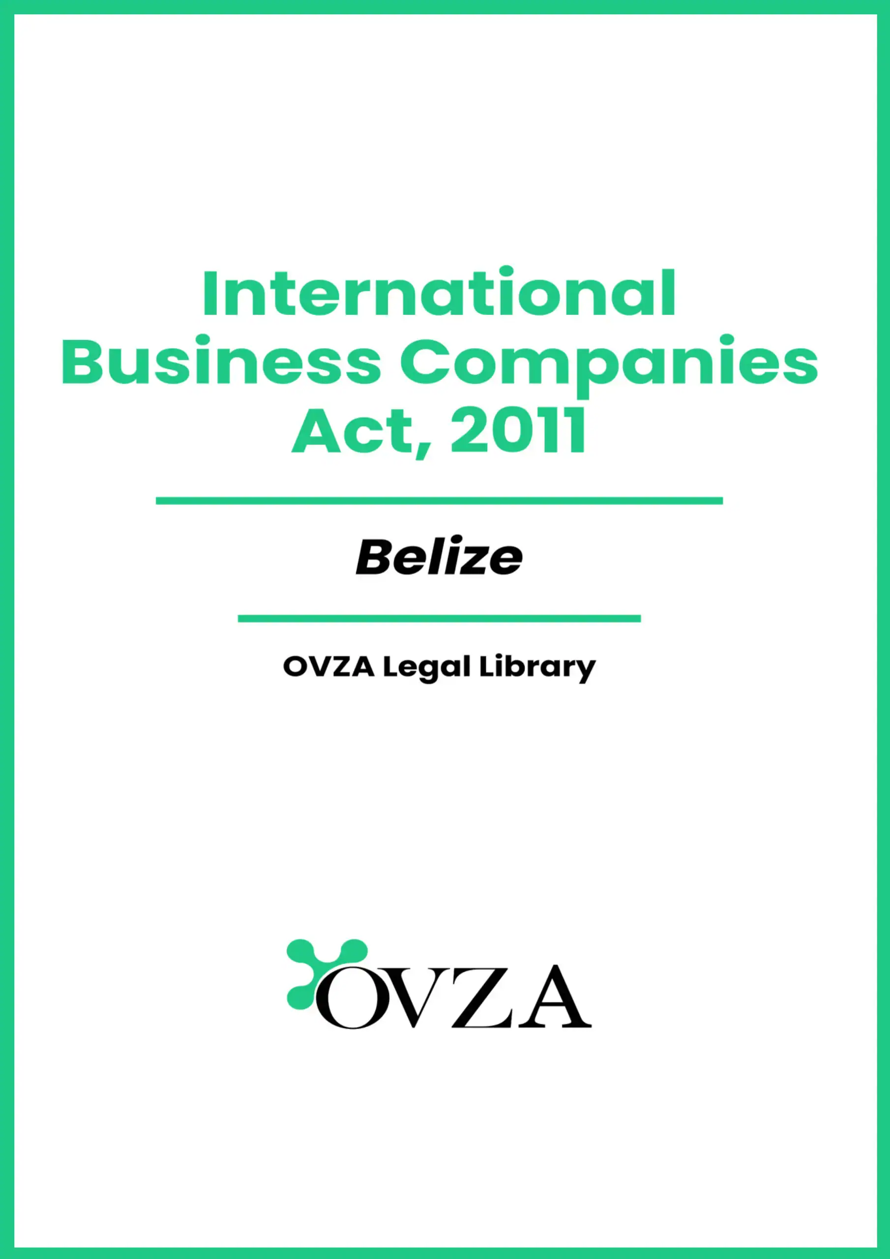 Belize Offshore Law