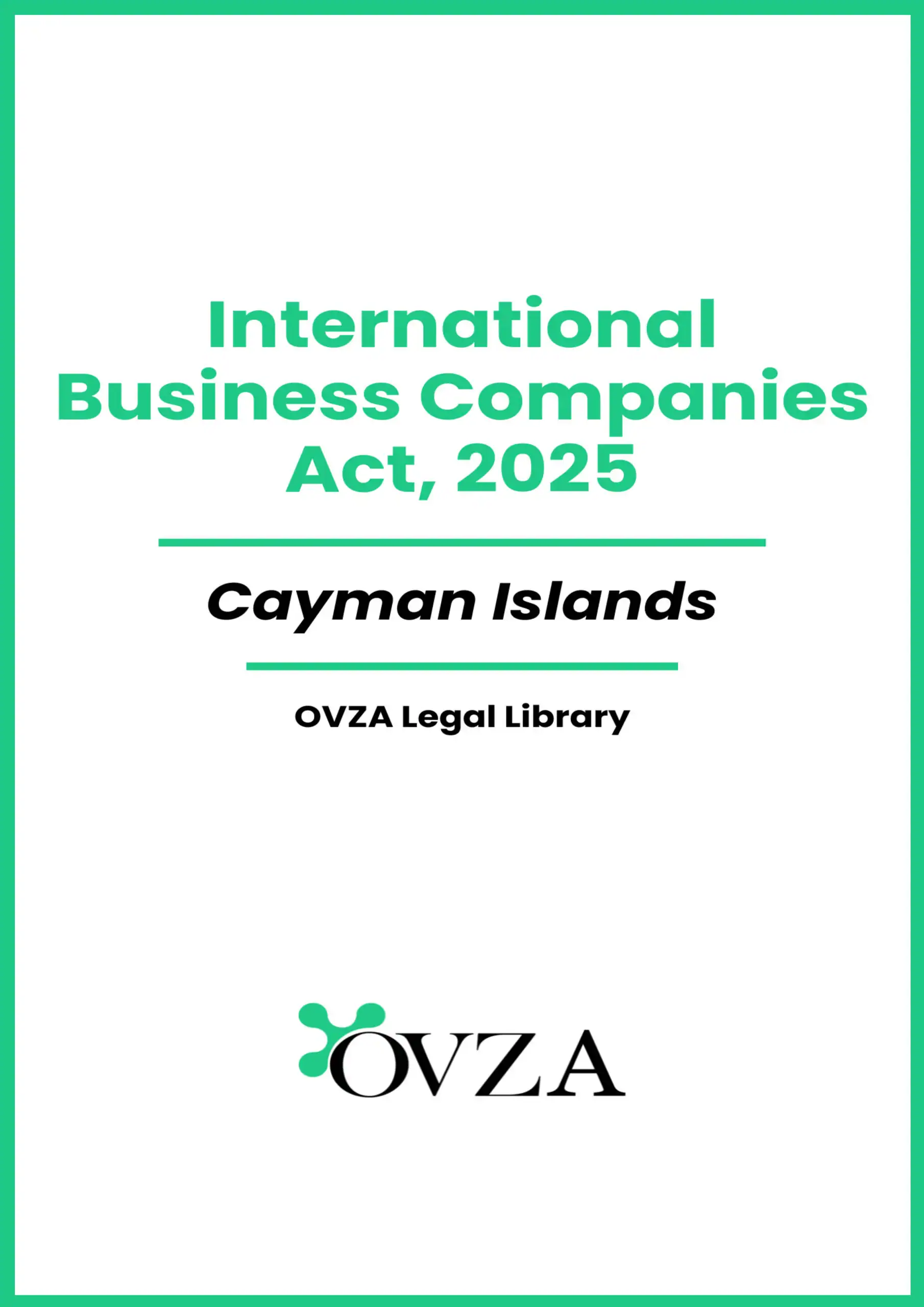 Cayman Islands Offshore Law